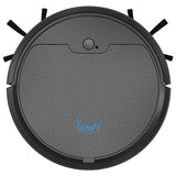 Smart Path-charging Sweeping Robot for Household - Black - Front View