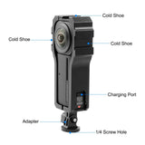 Insta360 one r 1 Rig Housing with Cold Shoe - Top-Down View
