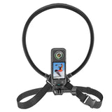 Adjustable Neck Vlog Bracket for Dji Gopro Insta360 Action Cameras and Smartphones - Front View