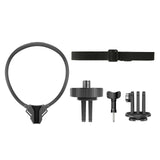 Adjustable Neck Vlog Bracket for Dji Gopro Insta360 Action Cameras and Smartphones - Low Angle