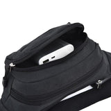 Waterproof Multi Pocket Chest Bag For Sports Black