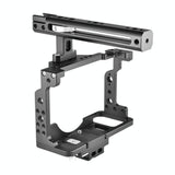 Video Camera Cage Stabilizer With Handle For Nikon Z6 / Z7 - Black - Extra Image