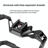 Aluminum Cold Shoe Mount For Microphone Or Flash Light - Black