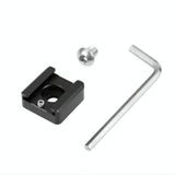 Aluminum Cold Shoe Mount For Microphone Or Flash Light - Black
