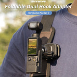 Foldable Dual Hooks Adapter for Dji Pocket 3 - Protective Case Bracket - Side View