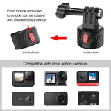 Magnetic Base Action Camera Adapter - 1 / 4 Inch - Rear View