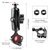 Quick Release Handlebar Mount for Action Cameras - Side View
