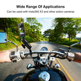 Quick Release Handlebar Mount for Action Cameras - Close-Up Angle