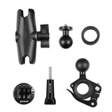 Quick Release Handlebar Mount for Action Cameras - Low Angle
