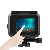 Waterproof Housing Case for Gopro Hero10 / 9 with Mount and Screw - 50m - Rear View