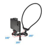 Neck Camera Holder for Hands-free Vlogging and Fpv Recording - Top-Down View
