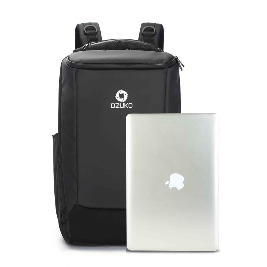 Small Waterproof Usb Outdoor Shoulder Backpack - Black