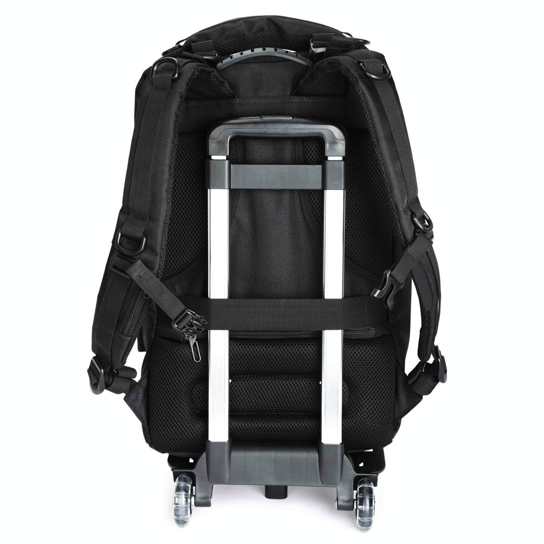 Small Waterproof Usb Outdoor Shoulder Backpack - Black