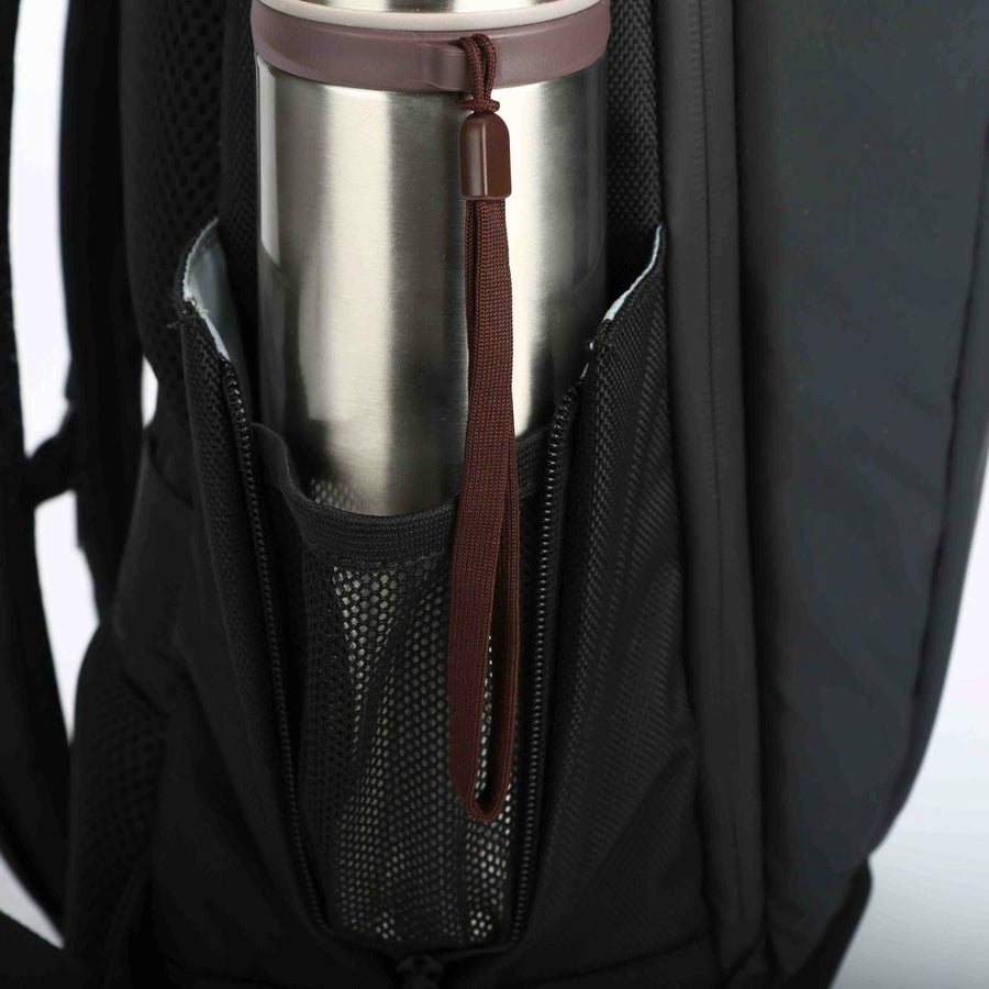 Small Waterproof Usb Outdoor Shoulder Backpack - Black