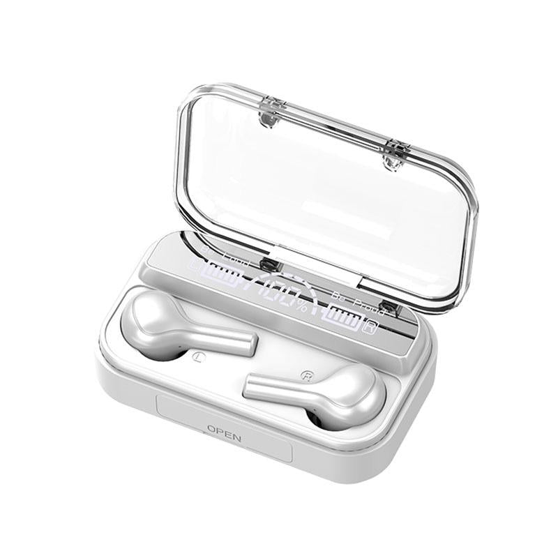 Touch Bluetooth Earphones with Noise Cancellation and Charging Box - Black