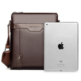 Men Pu Leather Shoulder Bag Leisure Style - 45-Degree Angle