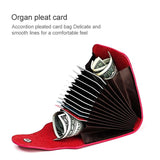 Black Litchi Leather Card Holder Wallet Large Capacity - 45-Degree Angle