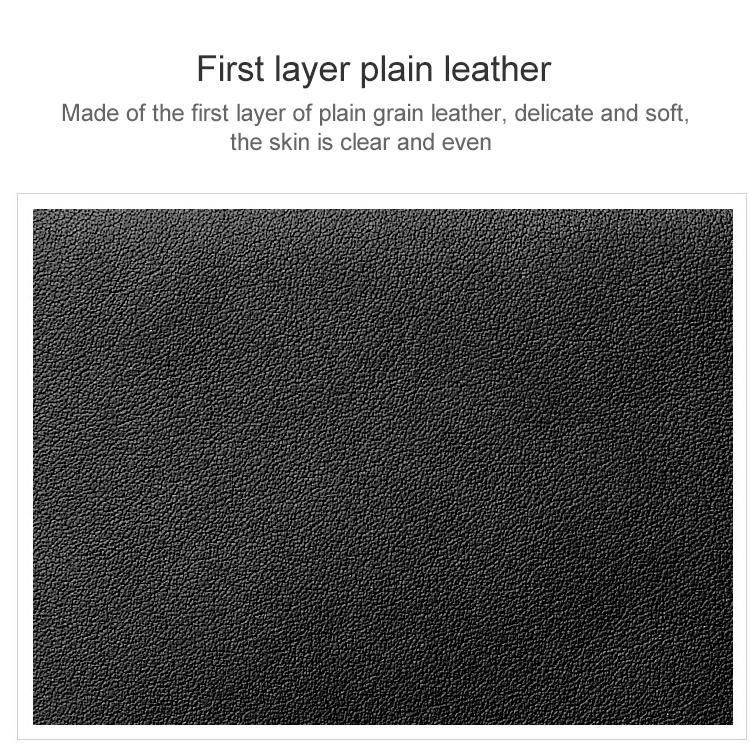 Black Litchi Leather Card Holder Wallet Large Capacity