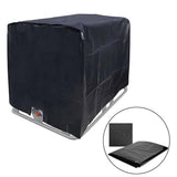 Water Tank Sunscreen Dust Cover - 1000l Capacity 210d Oxford Cloth - Black - Side View