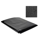Water Tank Sunscreen Dust Cover - 1000l Capacity 210d Oxford Cloth - Black - Top-Down View
