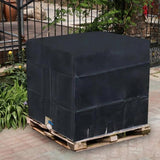 Water Tank Sunscreen Dust Cover - 1000l Capacity 210d Oxford Cloth - Black - Close-Up Angle