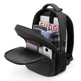 Multifunctional Oxford Laptop Backpack - Cxs-621 - Black - Top-Down View