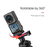 Universal Bike Mount for Dji Action Cameras - Close-Up Angle