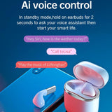 Wireless Bluetooth 5.0 Earphones - J1 Pro - Black - 45-Degree Angle