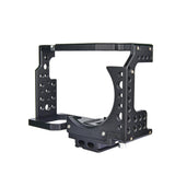 Video Camera Cage Stabilizer For Sony A7K / A72 / A73 / A7S2 / A7R3 / A7R2 / A7X Black - Side View