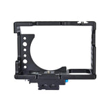Video Camera Cage Stabilizer For Sony A7K / A72 / A73 / A7S2 / A7R3 / A7R2 / A7X Black - 45-Degree Angle