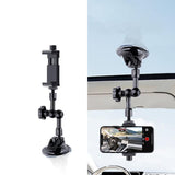 Articulating Magic Arm with Suction Cup Phone Mount 4.5 - 7.2 Inch Phones - Front View