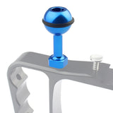 Universal 1 / 4 Ball Adapter for Action Cameras - Compatible with Gopro Insta360 Dji and More - 2.5cm Diameter - Black