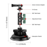 Aluminum Alloy Magic Arm with Strong Suction Cup - Side View