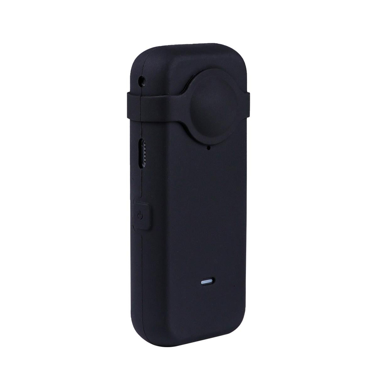 Silicone Case with Lens Cover for Insta360 one X2 - Full Body Dust Proof - Black