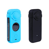 Silicone Case with Lens Cover for Insta360 one X2 - Full Body Dust Proof - Black - Side View