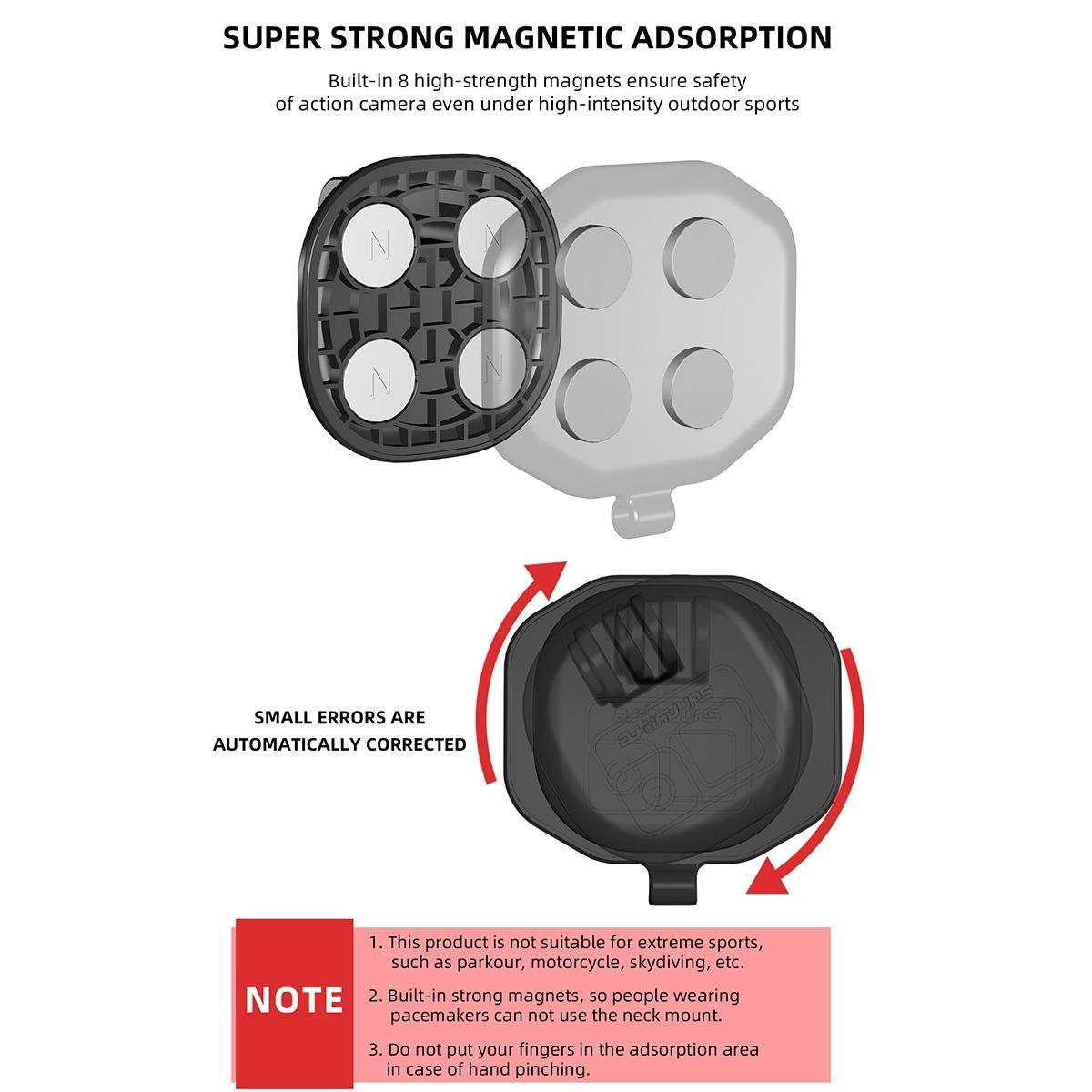 Neck Phone Action Camera Holder - Magnetic Wearable