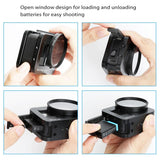 Aluminum Alloy Protective Cage with Insurance Frame and 52mm Uv Lens for Gopro Hero8