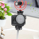 Aluminum Alloy Protective Cage with Insurance Frame and 52mm Uv Lens for Gopro Hero8