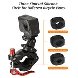 360 Degree Rotating Bike Mount for Sports Cameras - Rear View