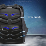 Waterproof Anti-Theft Usb Shoulder Bag - Large Capacity - Black