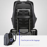 Waterproof Anti-Theft Usb Shoulder Bag - Large Capacity - Black - Extra Image