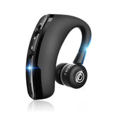 V9 Wireless Bluetooth Headset with Mic for Drivers - Black - Side View