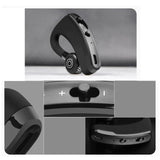 V9 Wireless Bluetooth Headset with Mic for Drivers - Black - Extra Image