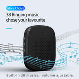 Wireless Doorbell Camera With Night Vision And Motion Detection - Black - 45-Degree Angle