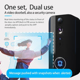 Wireless Doorbell Camera With Night Vision And Motion Detection - Black - Extra Image