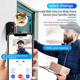 Wireless Doorbell Camera With Night Vision And Motion Detection - Black - Extra Image