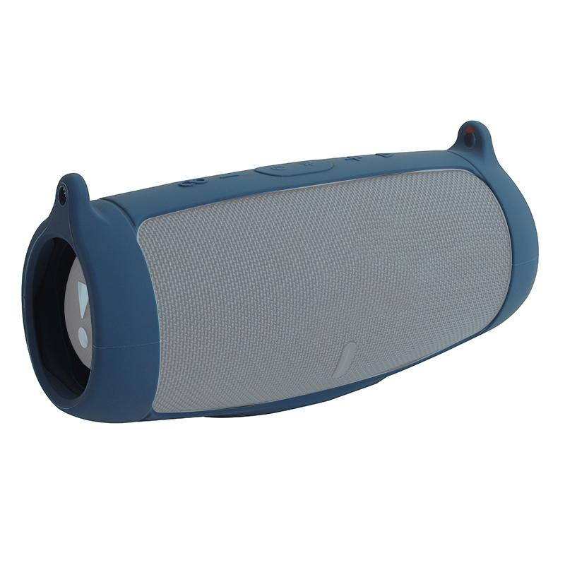 Portable Silicone Speaker Cover with Shoulder Strap & Carabiner for Jbl Charge 5 - Black
