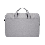 Expandable Laptop Bag - Waterproof Oxford Cloth Detachable Shoulder Strap - Black - Close-Up Angle