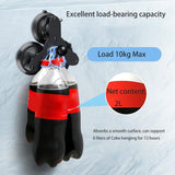 Triangle Suction Cup Mount for Gopro with Tripod Adapter and Phone Clamp - Close-Up Angle
