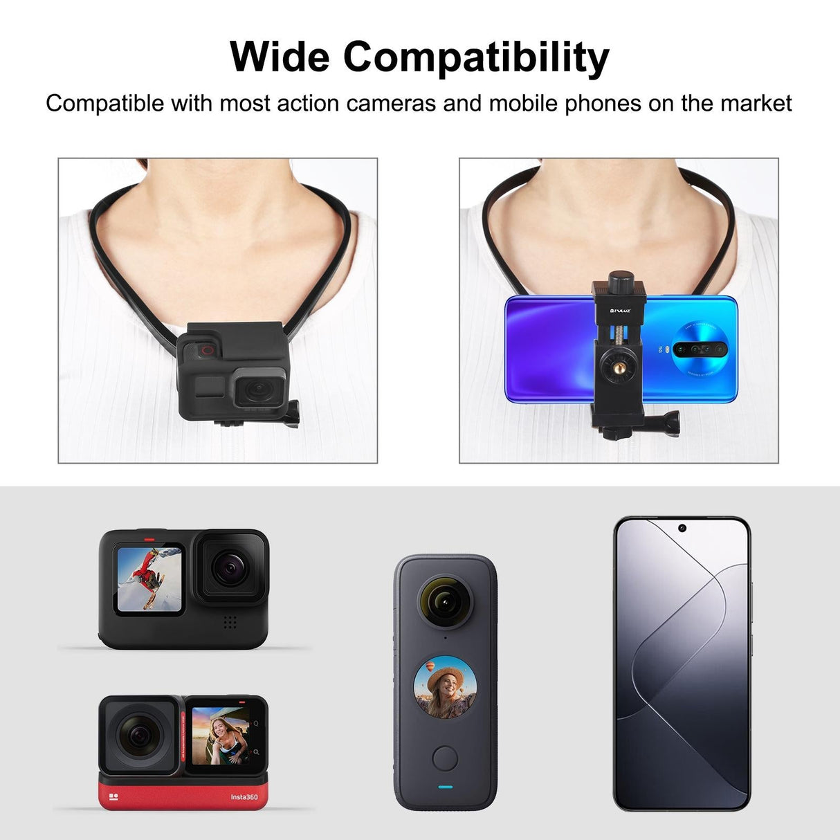Flexible Neck Mount for Gopro and Smartphones - Adjustable